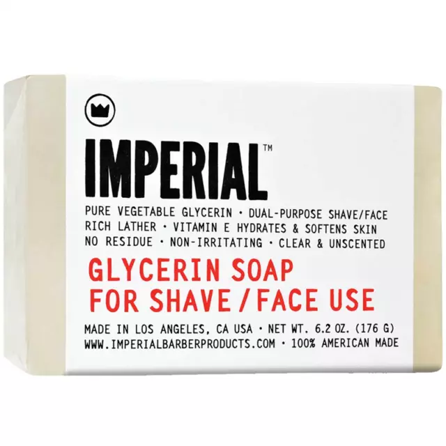 Imperial Barber Products Glycerin Shave/Face Soap 183 ml Bar