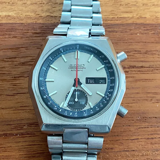 Seiko 5 Sports Speed Timer 6139-7080 Armbanduhr Chronograph 9/1977 SERVICE 2021