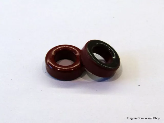 2/5/10 x T37-2 Red Ferrite Ring Toroid. MICROMETALS. UK Seller - Fast Dispatch.