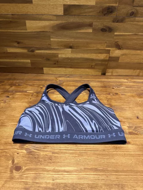 Reggiseno sportivo Under Armour donna Mid Crossback 1361042 taglia M acciaio temperato nuovo