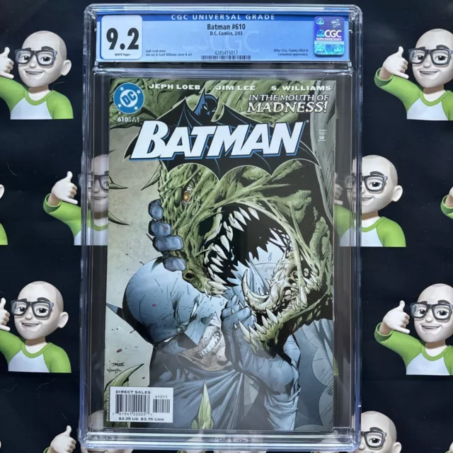 Batman #610~CGC 9.2~(NM-)~DC~2003~4285415017~LOEB~LEE~WILLIAMS~HUSH~TOMMY ELLIOT