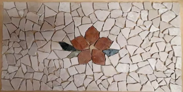 Medaglione Rosone FIORE Mosaico Marmo 60x30cm. Altri modelli in negozio