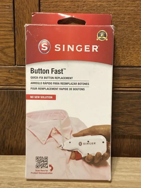 SINGER® No Sew Jean Buttons Kit with Tool, 8 Sets