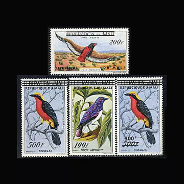 MALI, Sc #C5-8, MNH, 1960, Birds, FAUNA