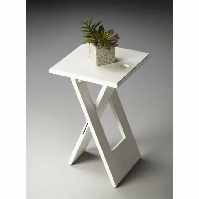 Butler Specialty Loft Square Folding End Table in White