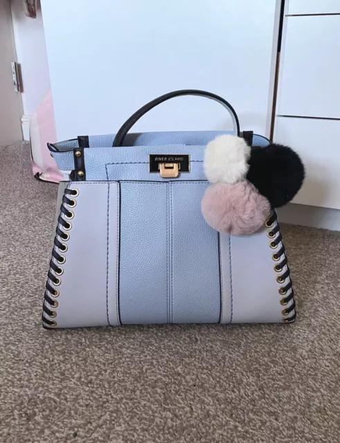 River Island Baby Blue Handbag Cross Body Bag