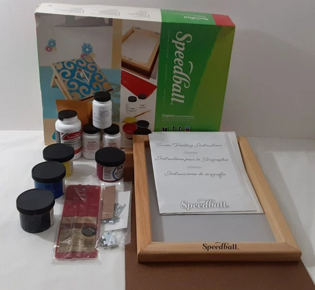 Kit de serigrafía original Speedball sin usar base extensora transparente adicional