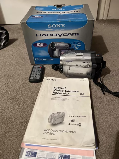 Sony Handycam Dcr-Dvd201E Camcorder Boxed Dvd Disc Digital Video Camera