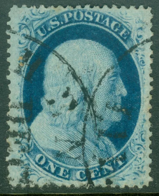 EDW1949SELL: USA 1857 Scott# 24 Extra Sottile, Usato Con Cds Cancels. Catalogo