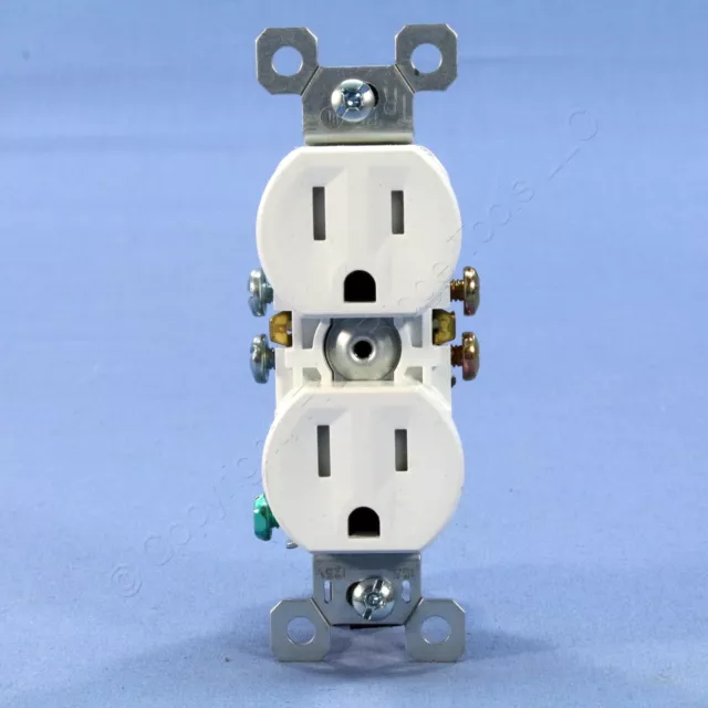 Pass & Seymour White Tamper Resistant Receptacle Outlet 15A 5-15R Bulk 3232TR-W