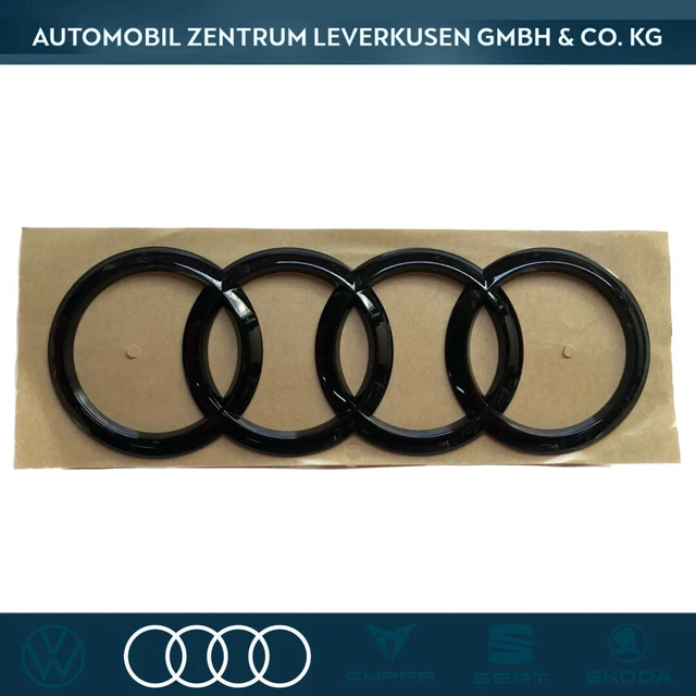 ORIGINAL AUDI A1 GB Ringe schwarz Emblem Schriftzug für hinten ...