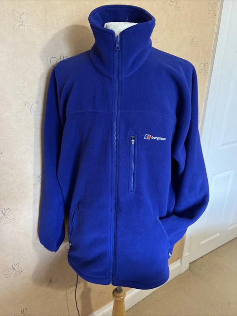 Berghaus Polartec Mens Fleece Blue Thermal PRO Full Zip -XL L 52 Ch