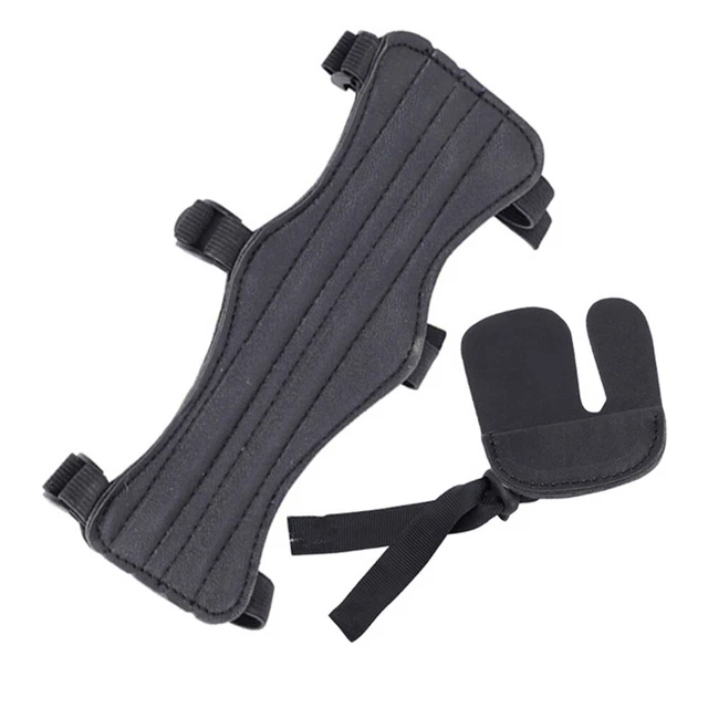 Garde-bras En Cuir Marron Ou Noir Pour Tir à L'arc (flèches Bois Cèdre)