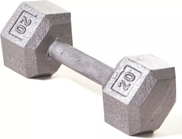 Champion Barbell Solid Hex Dumbbells, 20lbs