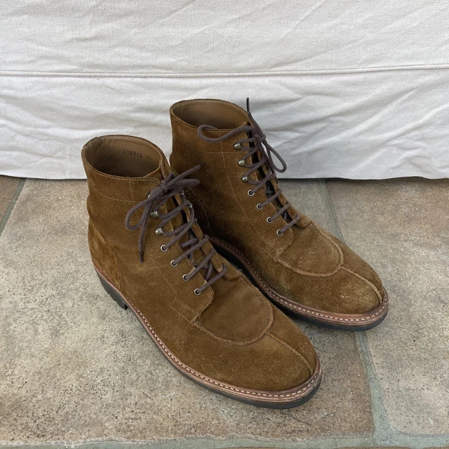 GRENSON GROVER SUEDE Commando Sole Boots Size 10 110.00 PicClick UK