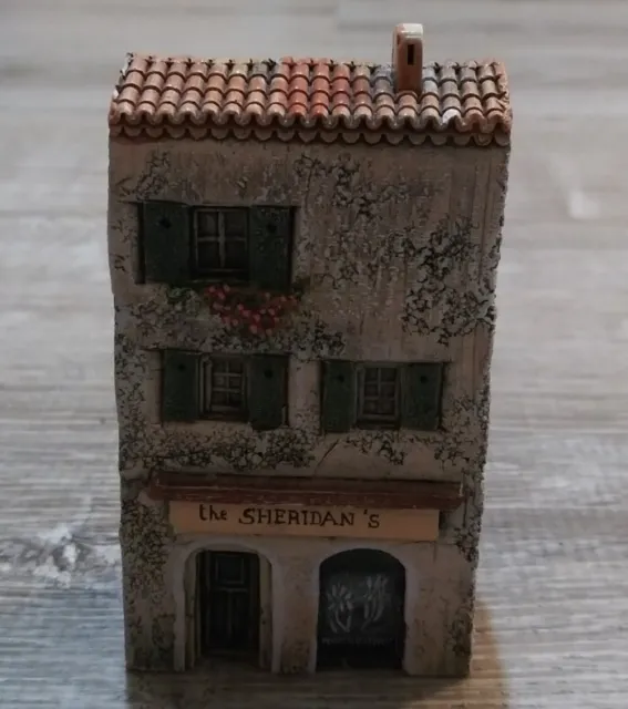 J CARLTON GAULT 3.75" Miniature Ceramic "the SHERIDAN'S" BUILDING France