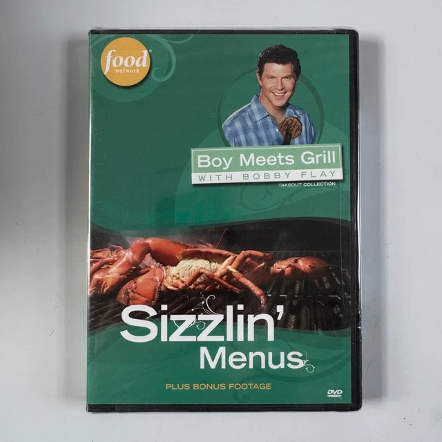 BOY MEETS GRILL DVD 2002 Food Network Bobby Flay Sizzlin Menus