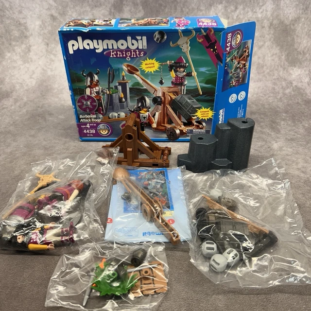 PLAYMOBIL VINTAGE MÉDIÉVAL tour d'assaut barbare bouclier du