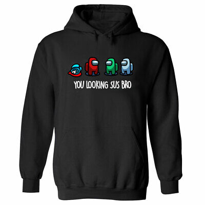 Among Us Imposters Hoodie Funny Gaming Cool Retro Christmas Gift Crewmate Sus