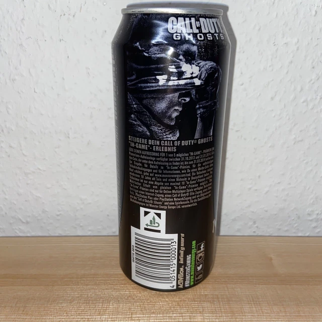 2013 COD GHOSTS Monster Energy Drink Germany Can Full Promo DENTED Game