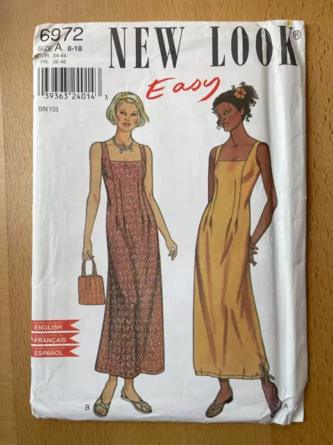 New New Look Sewing Pattern Misses Dress Size 8-10-12-14-16-18