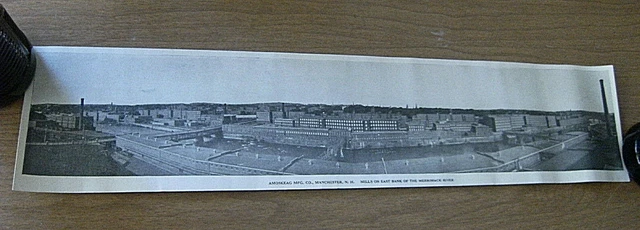 Amoskeag Mfg.Co.,Mills On East Bank Of Merrimack River,Manchester, N.H. 17" RPPC