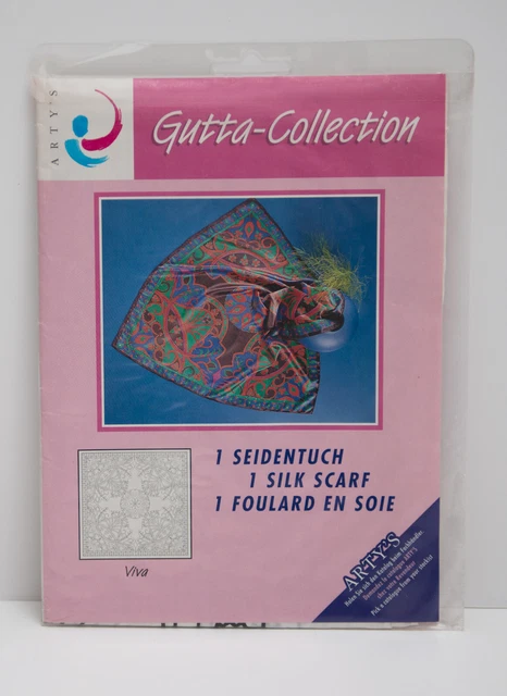 Seidentuch, ARTY'S Gutta Collection, "Viva" 90 x 90 cm, Pongé 8