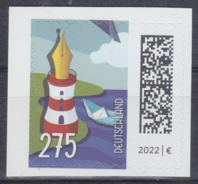 Bundesrepublik 3668 SK ** Freimarke 275 C. Welt der Briefe, selbsklebend
