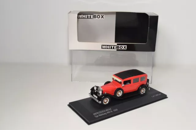 A52 1:43 Whitebox Scatola Bianca Mercedes-Benz Nurberg 460 N 1929 Rosso Mib