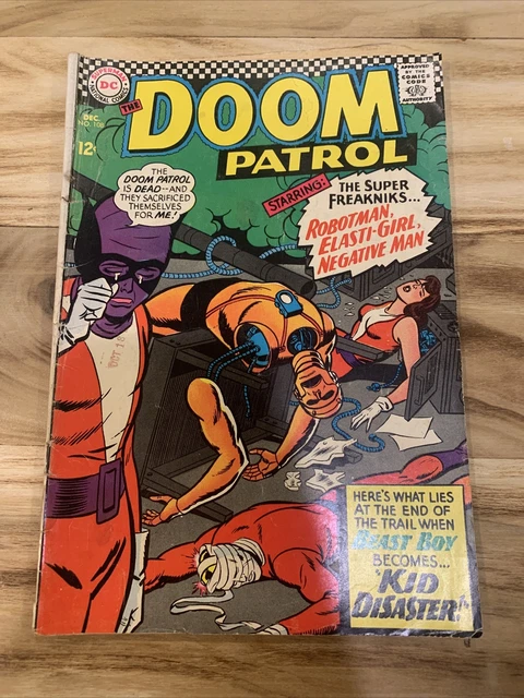Doom Patrol #108 (1966) BEAST BOY BECOMES KID DISASTER DC Comic Book