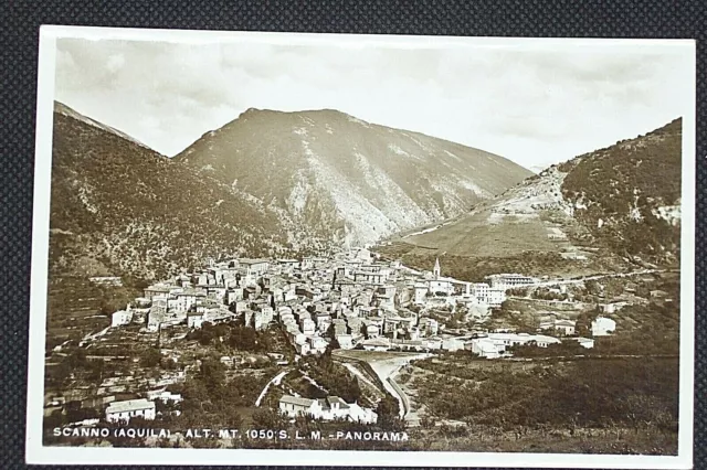 n.2  -CARTOLINA d'Epoca:  - SCANNO (Aquila)  PANORAMA -Ed DI ZILLO -