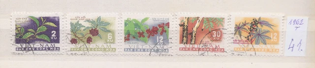 Vietnam 1962 stamps one sett ( Alb.27 - 41 )
