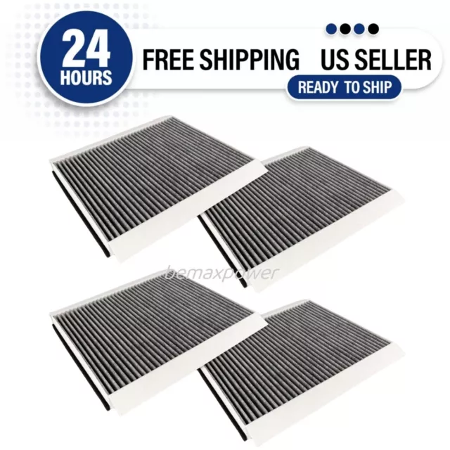 4-Pack Cabin Air Filter for Volvo VNL Carbon Replaces OE# 20435801 AF26405