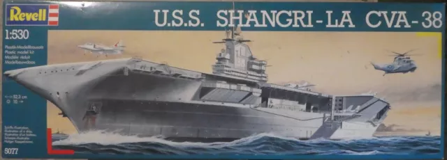 USS SHANGRI-LA CVA 38  1/530 REVELL Bausatz teilweise gebaut