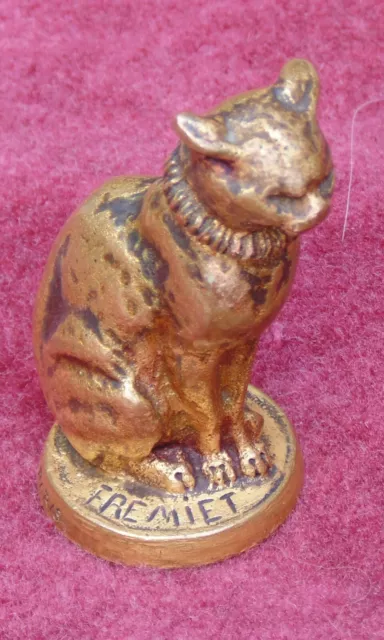 rare magnifique ancien chat en bronze signé fremiet cachet fondeur barbedienne