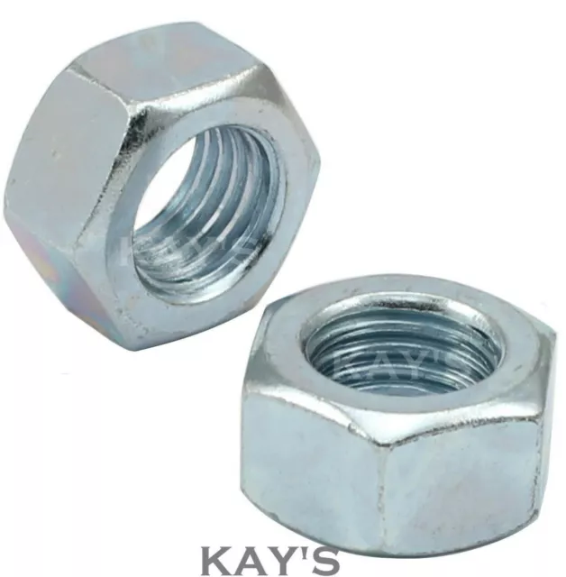 Hexagon Full Nuts Grade 8 High Tensile Metric Din 934 Bright Zinc Plated Bzp 3