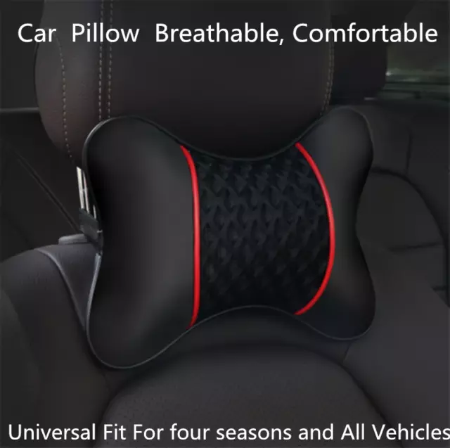 Car Seat Headrest Pad Memory Bone Shape Pillow Head Neck Rest Support Cushion 2x 2