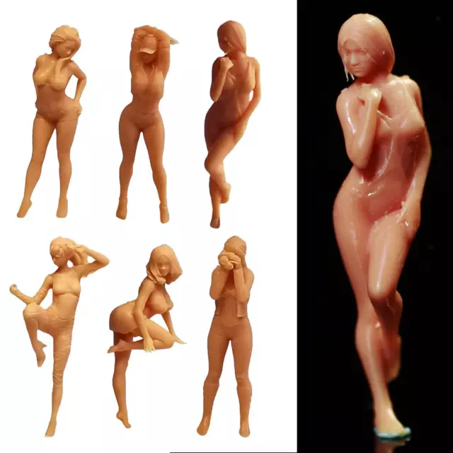1:64 People Figures Spice Woman Street Scene Model Diorama Toy S Gauge
