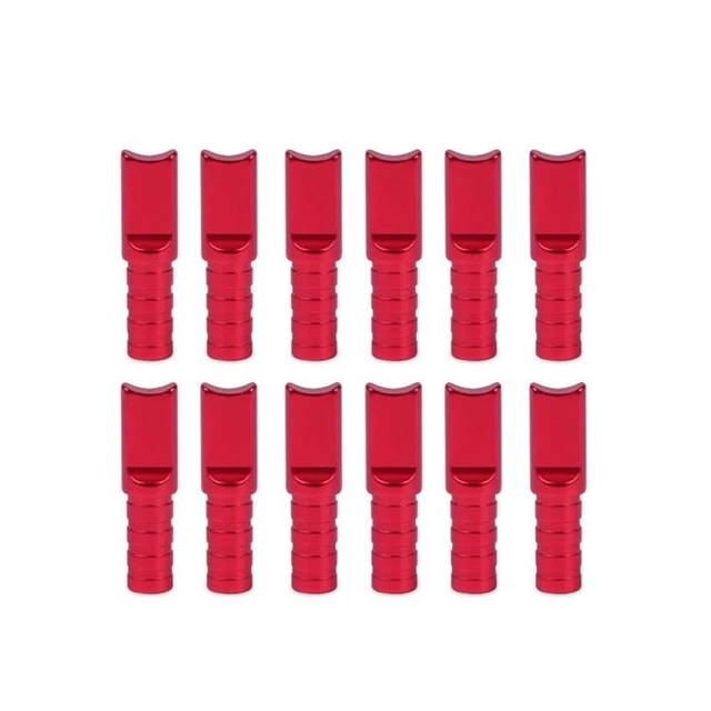 Red 12-Pack R9 Crossbow Bolt Half Moon AL Nocks ID .244