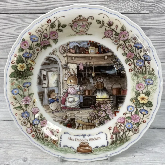 Vintage Wedgewood Foxwood Tales Collectors Plate Mrs Rabbit’s Kitchen PK