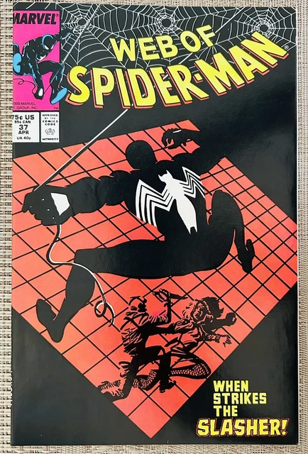 Marvel’s Web Of Spider-Man Vol. 1 No. 37, April, 1988 (NM-).