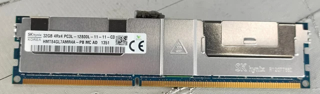 SK HYNIX 32GB 4Rx4 PC3L-12800L HMT84GL7AMR4A-PB DDR3 Bas Voltage ECC