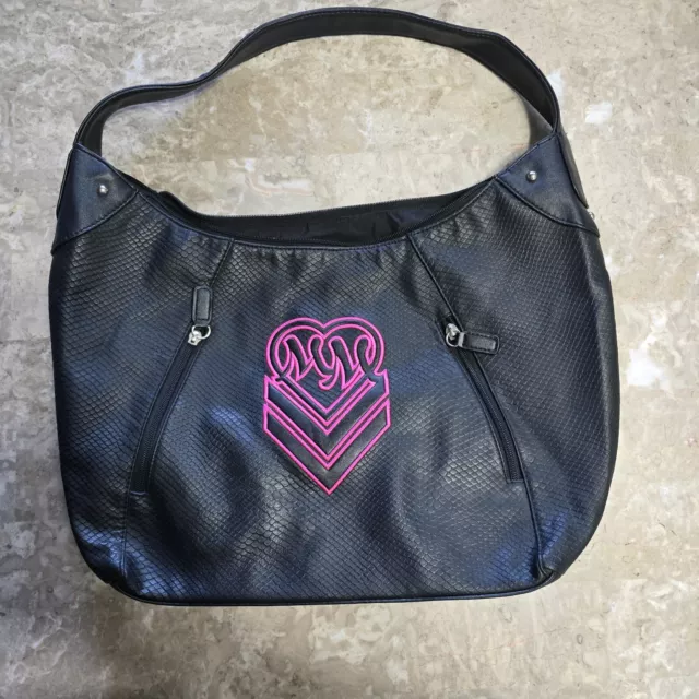 Metal Mulisha Black And Pink Purse Heart