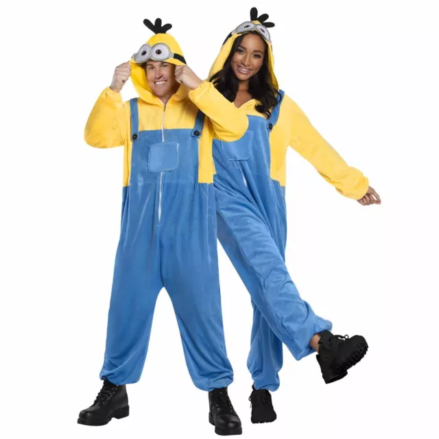 Minions Jumpsuit Costume Adult Unisex Rise of Gru Hooded