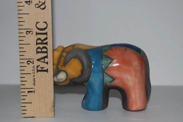 Raku Keramik Elefant Figur handbemalt Südafrika 9