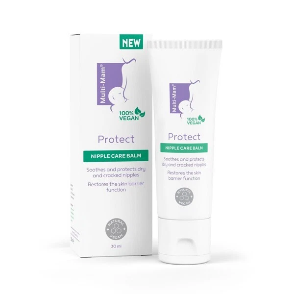 MULTI-MAM Proteger Vegano Pezón Bálsamo 30ml Bebé Mamá Alimentación