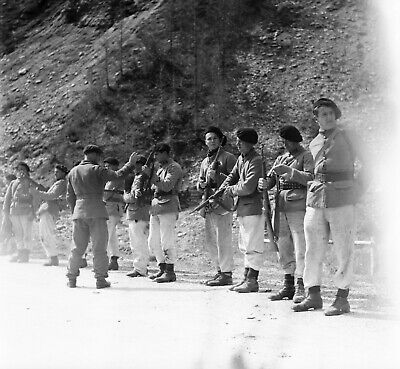 1935 Vue sur le Poste Savoie  Négatif 6x6 Chasseurs Alpins c Ch A 44 