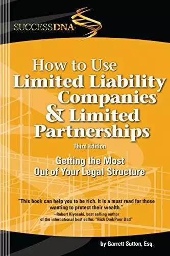 How to Use Limited Liability Companies & Limited Partnerships - Paperback - GOOD