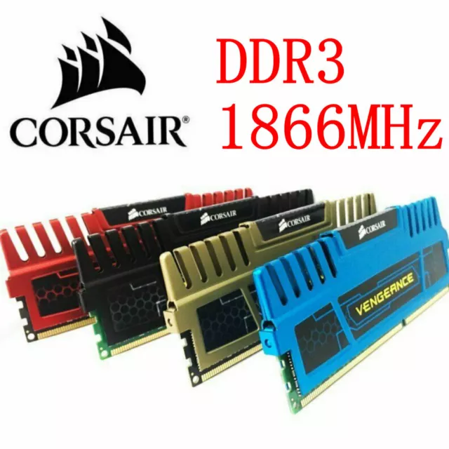 Corsair Vengeance 32GB 16GB 8GB 1866MHz DDR3 PC3 CL10 240Pin Desktop Memory  LOT