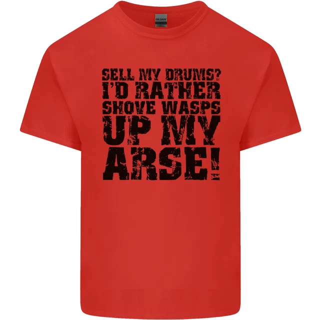 Vendi i miei tamburi? T-shirt da uomo in cotone Drums Drummer Drumming 3